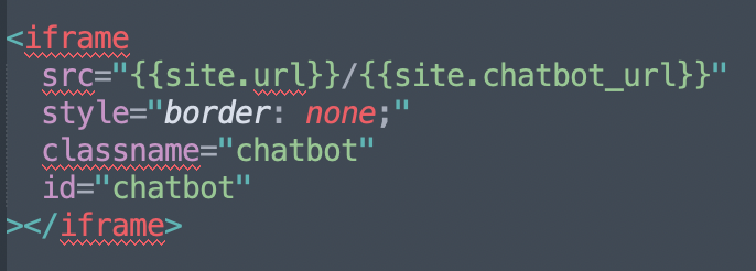 chatbot html